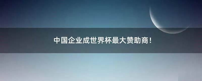 世界杯中国赞助商 中国企业在世界杯赛事中的赞助-第2张图片-www.211178.com_果博福布斯